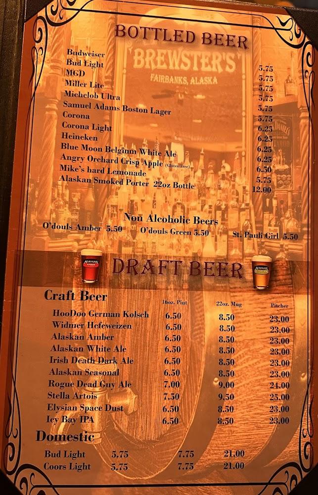 Brewsters Restaurant Menu image 2